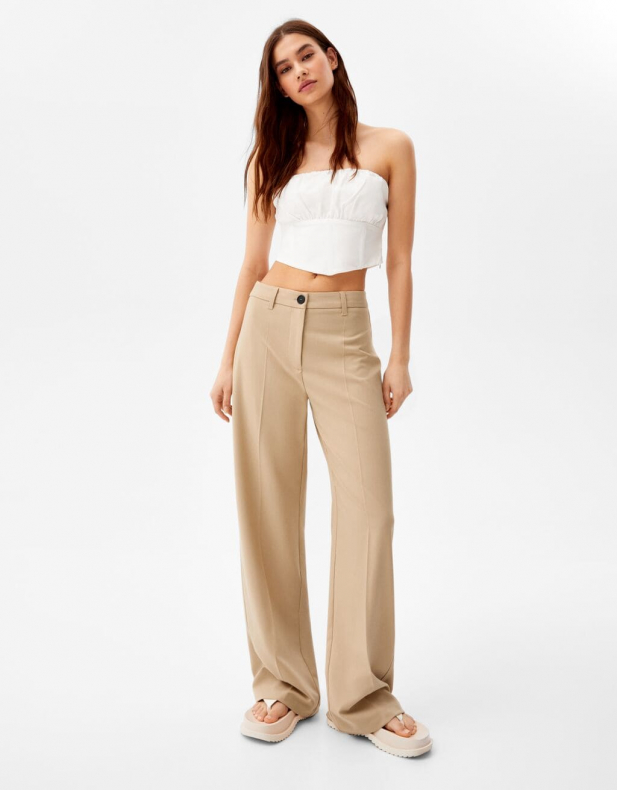 Wide-Leg-Hose mit G?rtelschlaufen