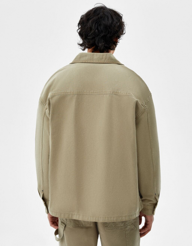 Baumwolljacke mit Reißverschluss