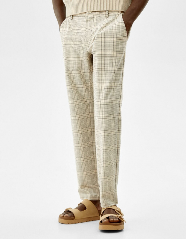 Eng geschnittene Slim-Fit-Hose mit seitlichem Gummizug