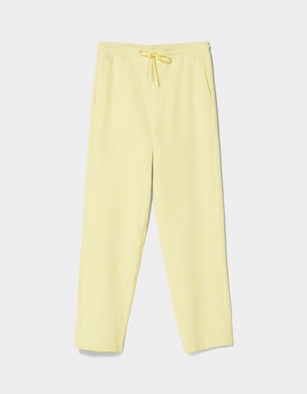 Wide Leg-Joggerhose mit Textur